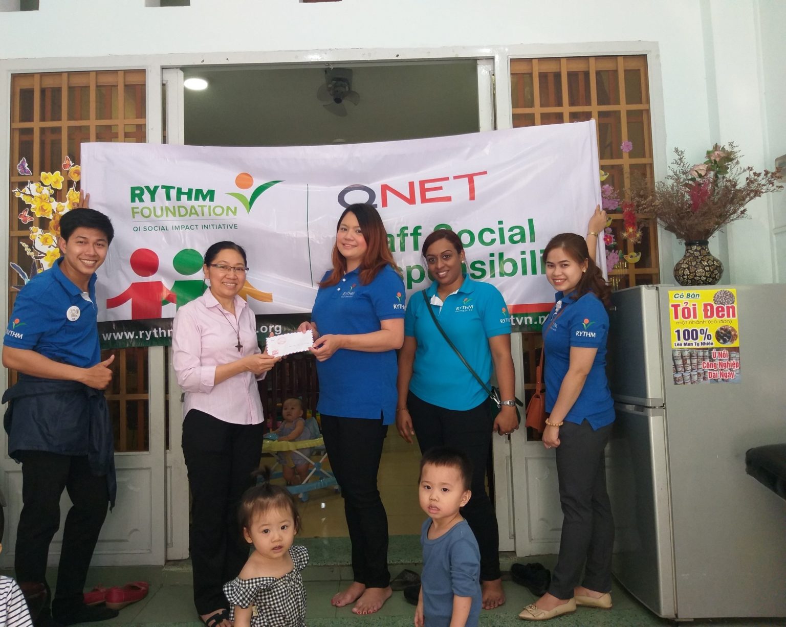 QNET staff bring cheer to unwed mothers in Vietnam - RYTHM Foundation